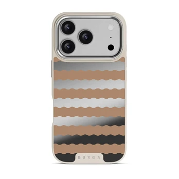 Golden Sand - iPhone 17 Pro Case, Elite Mirror Light (MagSafe) / Silver