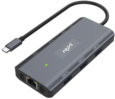 Moye Core Mulitport X9 - Premium 9-in-1 USB-C Hub