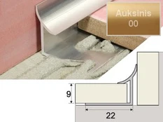 Profilis Effector A96 užbaigimo | auksinis 300 cm