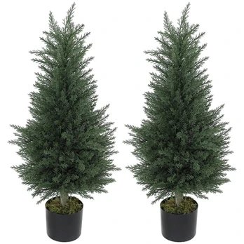 Dirbtinis kiparisas, 90 cm, 2 vnt., žalias
