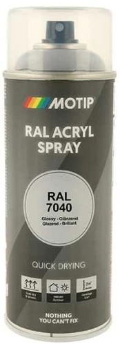 Motip Ral 7040 high gloss window pilkas