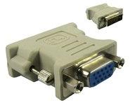 AV adapteris MicroConnect DVI-D - D-Sub( VGA) balta (MONCJ)