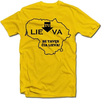 Marškinėliai "Be tavęs čia lieva"