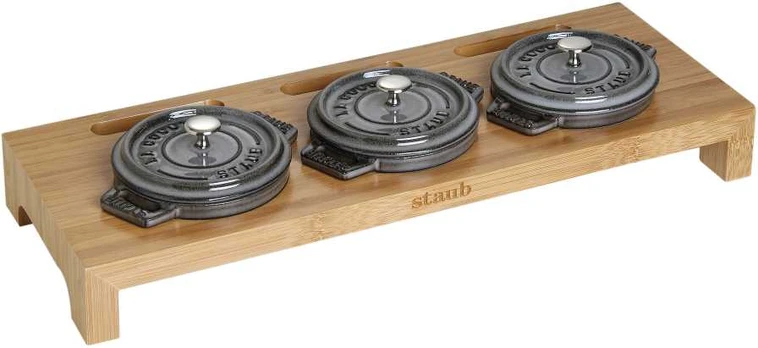 STAUB Medinis stovas 3 mini kotletėms