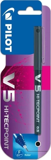 Pilot V5 juodas 0.5 mm plunksnos rašiklis