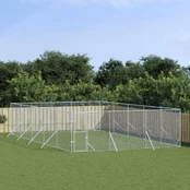 Lauko voljeras šunims, sidabrinis, 6x10x2m, plienas kaina