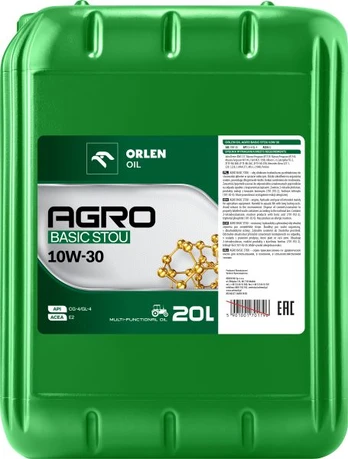 Žemė ūkio alyva ORLEN AGRO STOU 10W30 20L