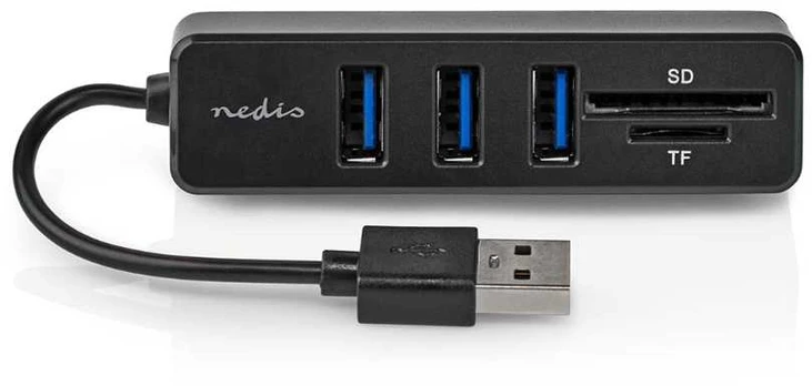 HUB USB Nedis CCGB60250BK01 huby i koncentratory