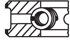 MAHLE 033 16 N0 Piston ring set kaina