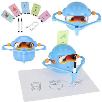 Interaktyvus piešimo robotas su kortelėmis