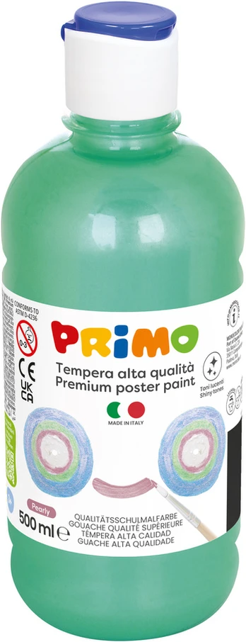 Dažai guašas Primo Premium, 500 ml, žalia sp., 1 sp.