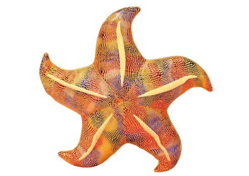 Pliušinis žaislas jūrų žvaigždė, geltonas, 45 cm