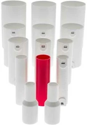 PM FLEX NORDIC Halogenfri Polykonmuffe Ø 32 mm polypropylen. 750N Hvid.