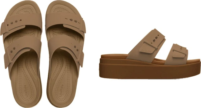 Crocs™ Brooklyn Sandal Low Wedge Women’s Umber - 41