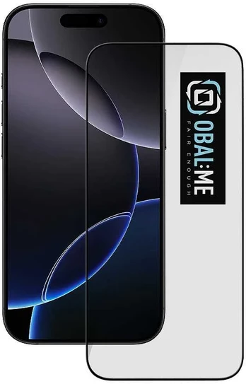 OBAL:ME 5D Glass Screen Protector for Apple iPhone 17 Pro Max Juodas