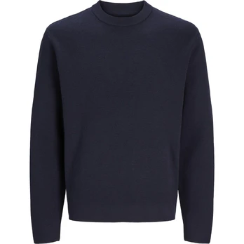 Megztinis vyrams, Mėlyna, Milano stitch knit crew neck