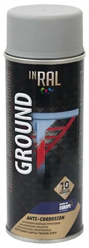 Gruntas aerozolinis,antikorozinis pilkas 400ml