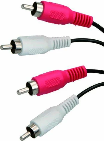 Audio Kabelis 2x CINCH M - 2x CINCH M, 5m, juoda