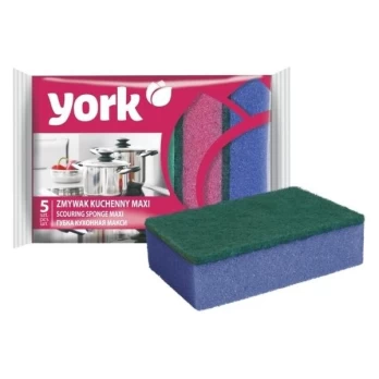 YORK plovimo kempinėlės MAXI, 5 vnt