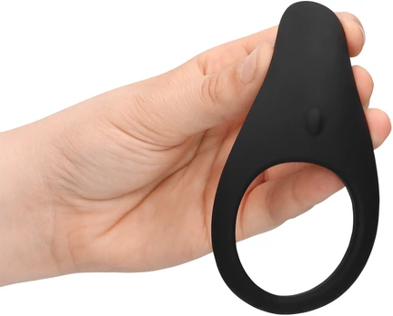 Loveline By Shots Pointed Vibrating Cock Ring - Licorice Juodas