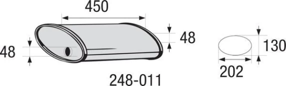 Vidurinis duslintuvas, universalus BOSAL 248-011 kaina