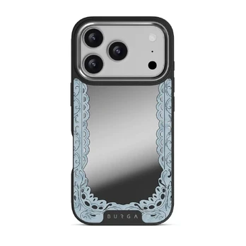 Looking Glass - iPhone 17 Pro Case, Elite Mirror Dark (MagSafe) / Silver
