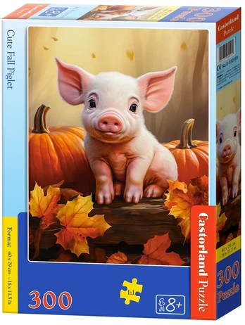 Castorland dėlionė Cute Fall Piglet 300 det.