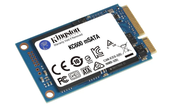 Kingston KC600 1000 GB, SSD interface mSATA, Write speed 520 MB/s, Read speed 550 MB/s | SKC600MS/1024G