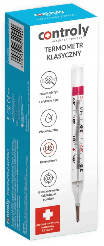 Stiklinis skystinis termometras Hydrex Diagnostics CONTROLY TER000001