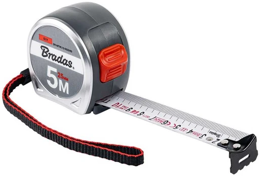 Matavimo ruletė Bradas, 5m/25mm