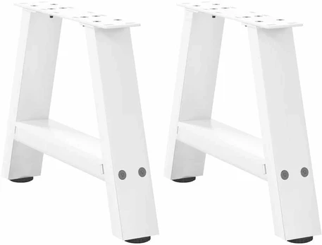 kavos staliuko kojelės A formos 2 vnt Baltos 40x(30-31) cm