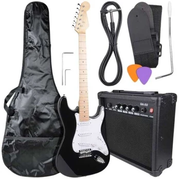 Elektrinės gitaros komplektas NN EG SET-BL
