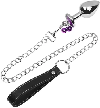 Analinis kaištis su grandinėle Diamond Anal Chain Plug, 40 mm
