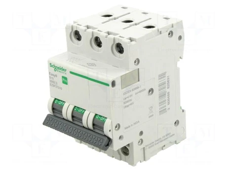 Circuit breaker | 230/400VAC | Inom: 10A | Poles: 3 | Charact: B | 6kA