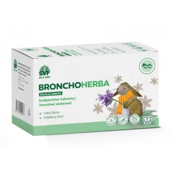 ŠVF žolelių arbata vaikams BRONCHOHERBA, 1,5 g, 20 vnt.