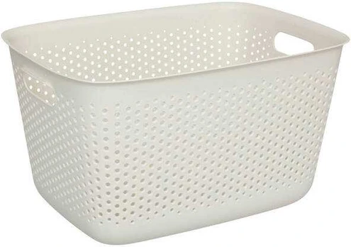 SIENNE ažūrinis konteineris, plastikinis, su rankenomis, 17 l