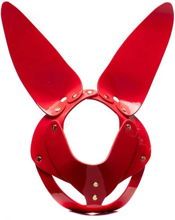 KINKY DIVA BUNNY MASK RAUDONA