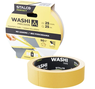 Dažymo juosta WASHI preciziškam darbui 38mm x 50m