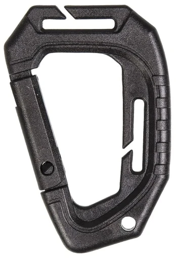 Karabinų rinkinys Mil-Tec MOLLE, 2vnt., Juoda