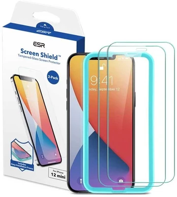 Dėklas Ekrano apsauga ESR ekranų apsaugos 2-pack, skaidri, iPhone 12 mini