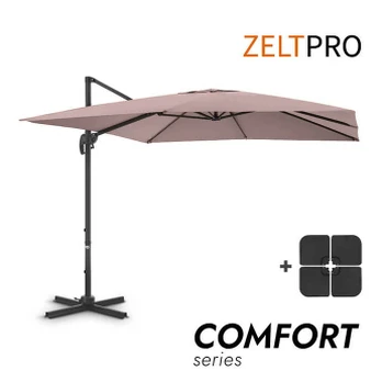 Lauko skėtis su stovu su padu Comfort Taupe