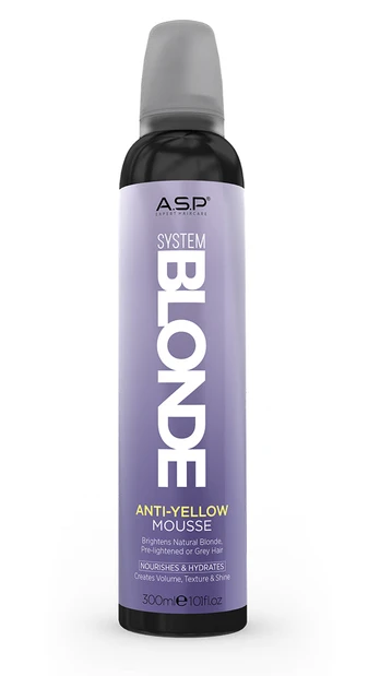 ASP System Blonde ANTI-YELLOW plaukų putos 300ml
