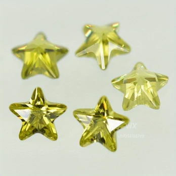 Kubinis cirkonis, žvaigždė, 5 * 5 mm / 0,197 * 0,197 colio