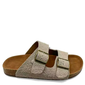 LA CONTE Šlepetės moterims, Smėlio, Slippers