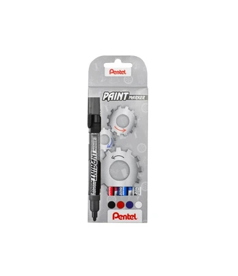 Permanentinių žymeklių rinkinys PENTEL, 4 mm, 4 vnt.