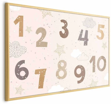 Artgeist Plakatas - Numbers with Falling Snow