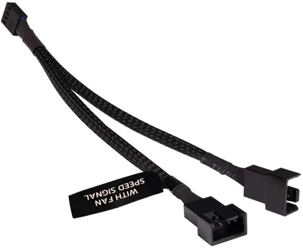 Alphacool Y-Splitter 4-Pin auf 2x 4-Pin PWM 15cm - juodas