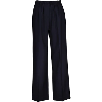 Kelnės moterims, Mėlyna, wool blend pull on pants