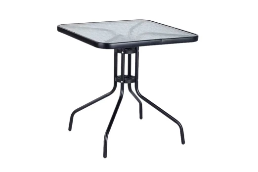 Lauko stalas, juodas, 60 cm x 60 cm x 70 cm