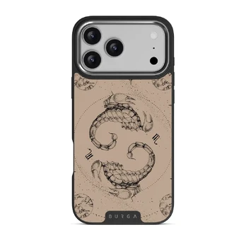 Scorpio - iPhone 17 Pro Max Case, Elite Dark (MagSafe) / Silver / Beige